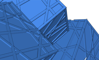 Architecture building. Design background vector illustration