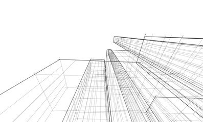 Architecture building. Design background vector illustration