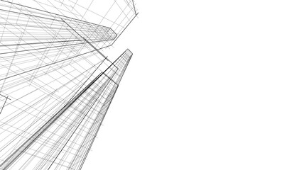 Architecture building. Design background vector illustration