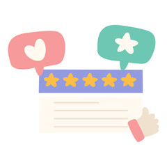 customer feedback hand drawn illustration