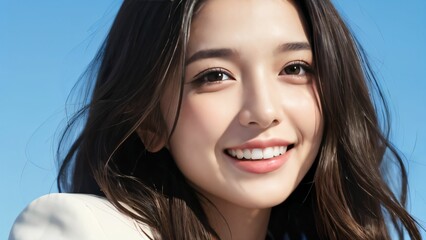 Obraz premium 働く若い女性