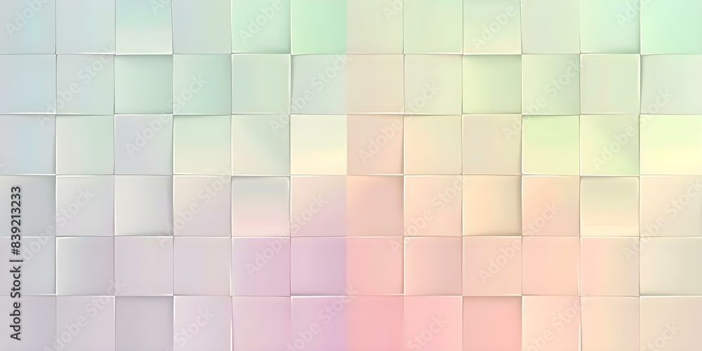 Poster a soft background in a muted color palette with subtle gradients and squares for design elements the