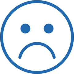 Vector Icon Sad, Emoji, Smileys, Reaction, Feelings, Emotion