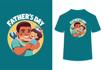  Happy Father's Day Vector T-shirt Design.