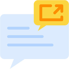 Vector Icon Share, Chat Bubble, Communication, Comment, Speech