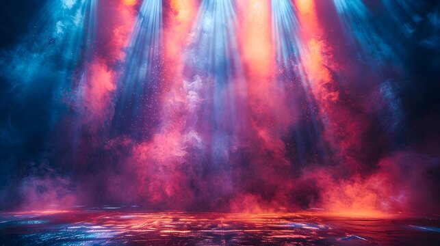 A stage devoid of performers, holding the potential for captivating performances and memorable moments, Generative AI