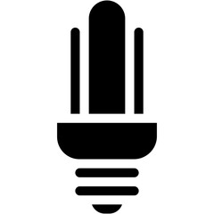 Vector Icon Lamp, Ecology, Electronics, Eco, Light Bulb