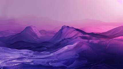 surreal purple desert landscape aigenerated abstract illustration