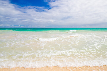 Shore water and cloudy sky, Dominican republic
