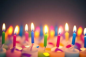confetti birthday lights bokeh candles multicolored background confetti candles candle many-coloured light dark wallpaper celebration party festive colourful joyf
