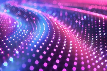 Abstract lines converge on radiant dots, embodying the power of connectivity. Desktop wallpaper.	
