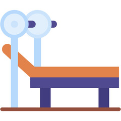 Vector Icon Bench, Fitness, Exercise, Sportive, Gym, Sport