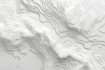 Topographic map pattern, 3D topography line map