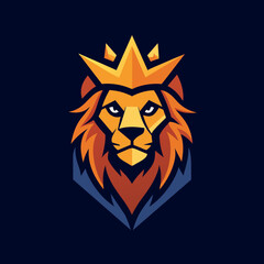 lion head vector illustration