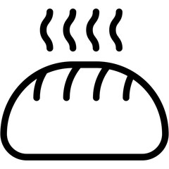 Vector Icon Bread, Breakfast, Food, Meal, Food and Restaurant