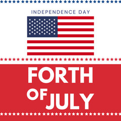 Happy independence day 4 Th July, United states of America day. Social media Story Layout design template for independence day social media.