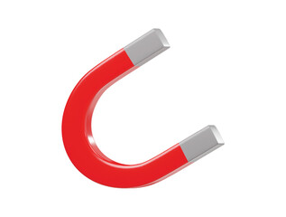 Magnet icon 3d render illustration