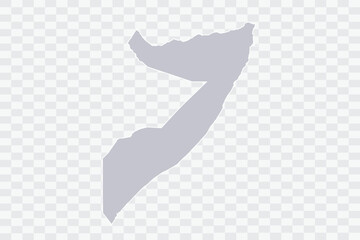 Somalia Map Cloud Color on White Background quality files Png