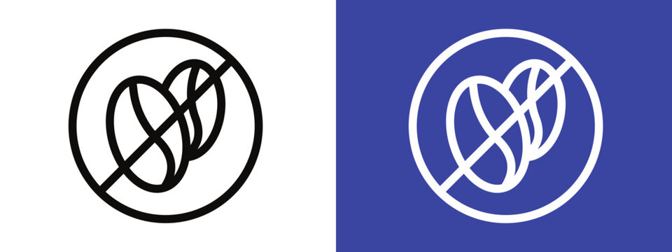 Caffeine Free Symbol Highlighting Decaf Drinks for Health-Conscious Consumers