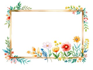 Fototapeta premium A watercolor illustration of flowers
