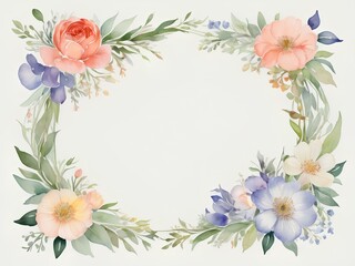 A watercolor illustration of flowers