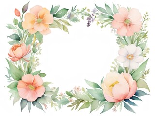 A watercolor illustration of flowers