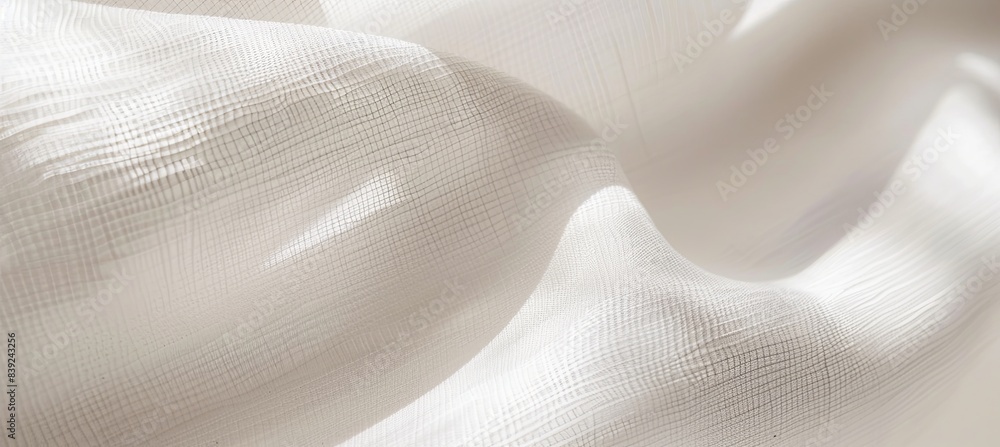 Sticker Smooth White Linen Paper with Subtle Weave Pattern