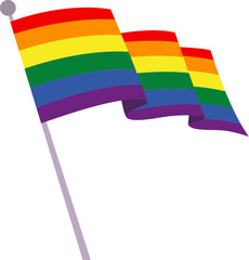 rainbow flag illustration
