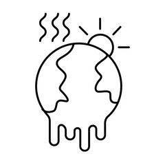 global warming icon