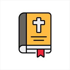 Holy Bible vector icon
