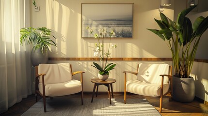 A room for a psychologist's clinic