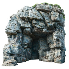 Majestic rock formation with rugged texture. Ideal for nature, geology, and landscape themes.