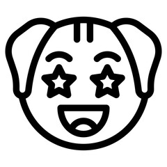Vector Icon Lucky, Dog, Animal, Wildlife, Dog Emoji