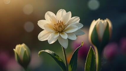 Fototapeta premium Beautiful, colorful spring flower background