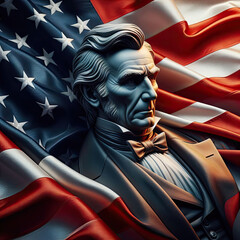 American Flag Wave Close Up for Memorial Day or 4th of July