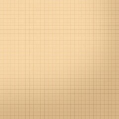 Squared notebook pattern. yellow grid texture. School notebook for mathematics. Grid paper sheet.