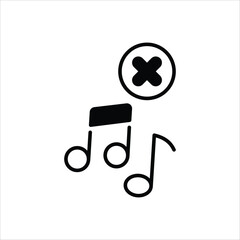 No Music vector icon