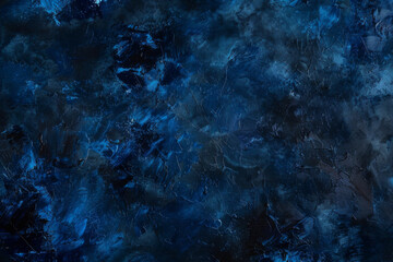 Fototapeta premium Abstract fluid art texture with swirling blue and gold patterns, resembling a cosmic celestial scene.