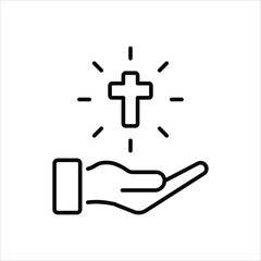 Obraz premium Hands vector icon