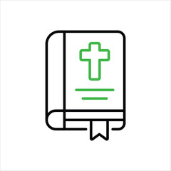 Holy Bible vector icon