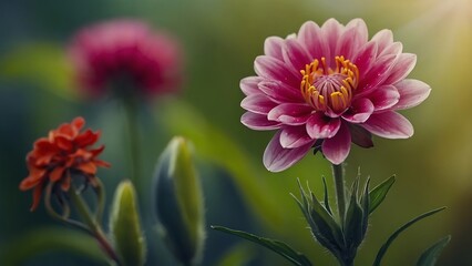 Obraz premium Beautiful, colorful spring flower background