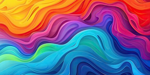 Fototapeta premium Dreamy Multicolor Fluid Design