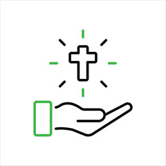 Obraz premium Hands vector icon