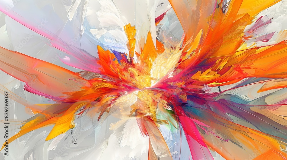 Aufkleber abstract fractal background a computer-generated 2d illustration, texture
