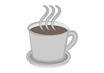 Taza de café o chocolate caliente.