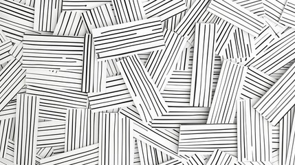 A close-up of an abstract pattern created by overlapping black lines on white paper