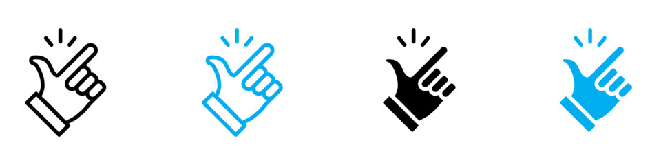 Finger Snapping Symbol Representing Quick Actions and Rhythmic Gestures