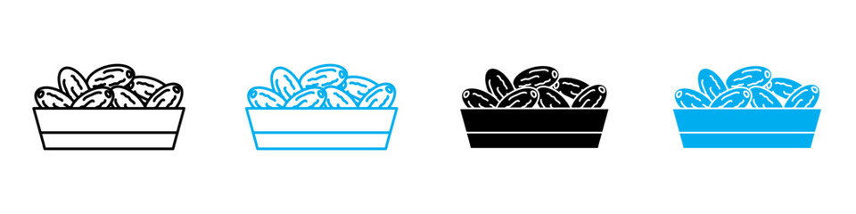 Islamic Food Date Graphic Representing Traditional and Cultural Cuisine