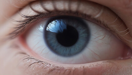 Closeup of Drop of medicine in the eye of a person, extreme closeup, eye medications

