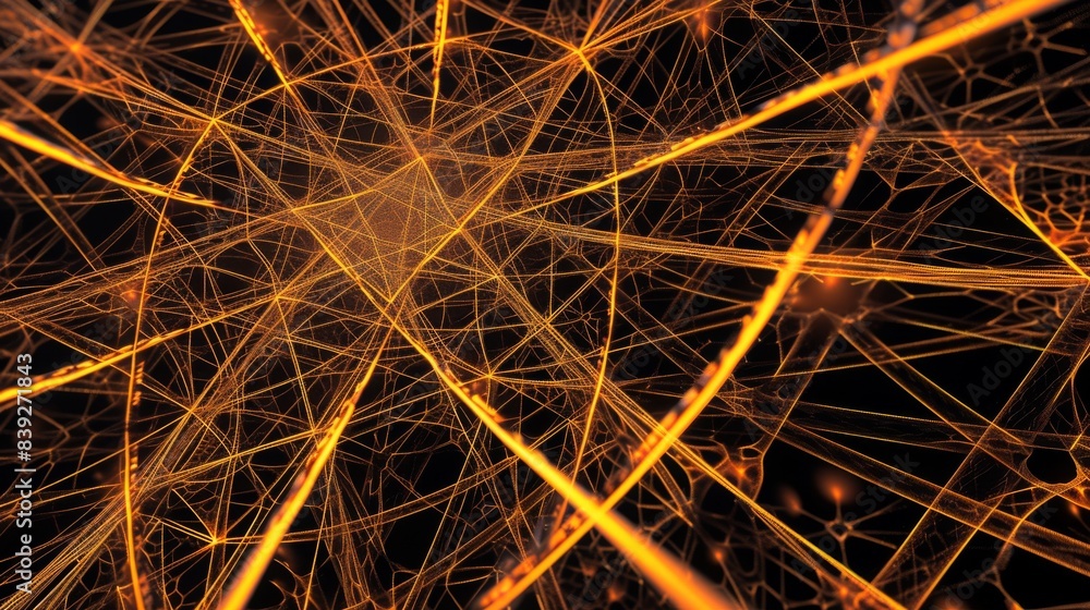 Poster symbolic abstract image of a pattern of fate, with symbolic nodes and crossroads. --no text, titles,